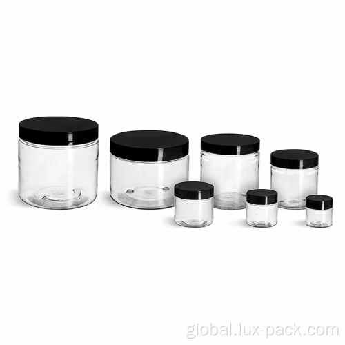 500Ml Plastic Bottle Empty Clear Plastic Cosmetic Jar With Lid Manufactory